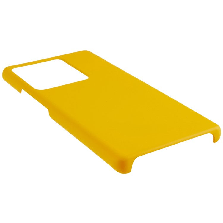 For vivo iQOO 10 Pro 5G Rubberized Glossy Phone Case Hard PC Shock -Absorbing Protective Back Cover - Yellow