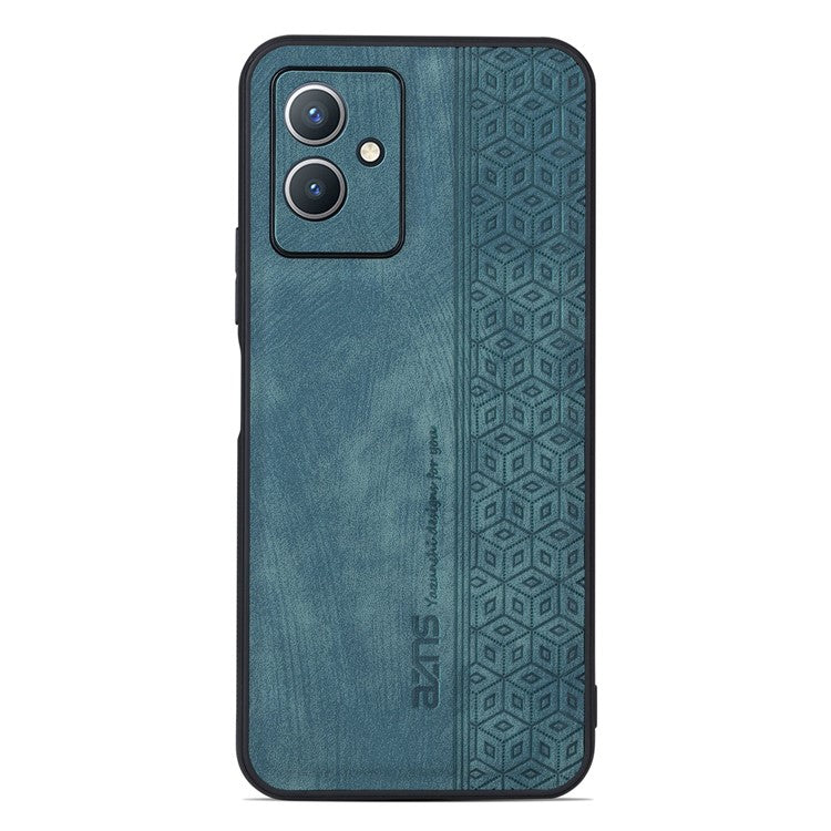 AZNS Anti-scratch Phone Case for vivo Y33s 5G / Y33e 5G, Imprinted Pattern PU Leather Coated TPU Back Cover - Green