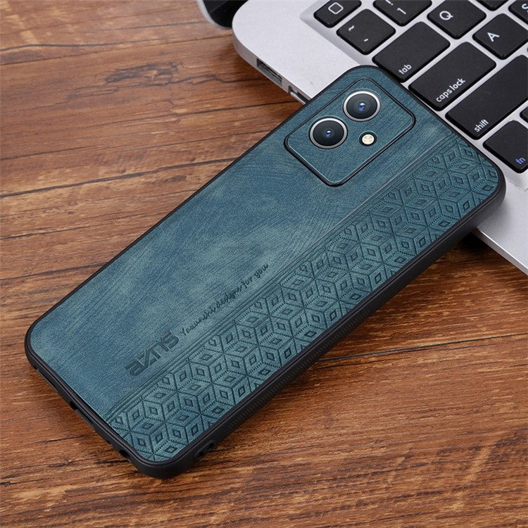 AZNS Anti-scratch Phone Case for vivo Y33s 5G / Y33e 5G, Imprinted Pattern PU Leather Coated TPU Back Cover - Green