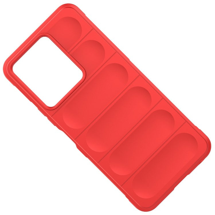 For vivo Y35 4G (2022) Flexible TPU Phone Case Drop-proof Anti-scratch Smartphone Cover - Red