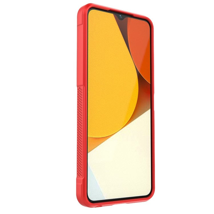 For vivo Y35 4G (2022) Flexible TPU Phone Case Drop-proof Anti-scratch Smartphone Cover - Red