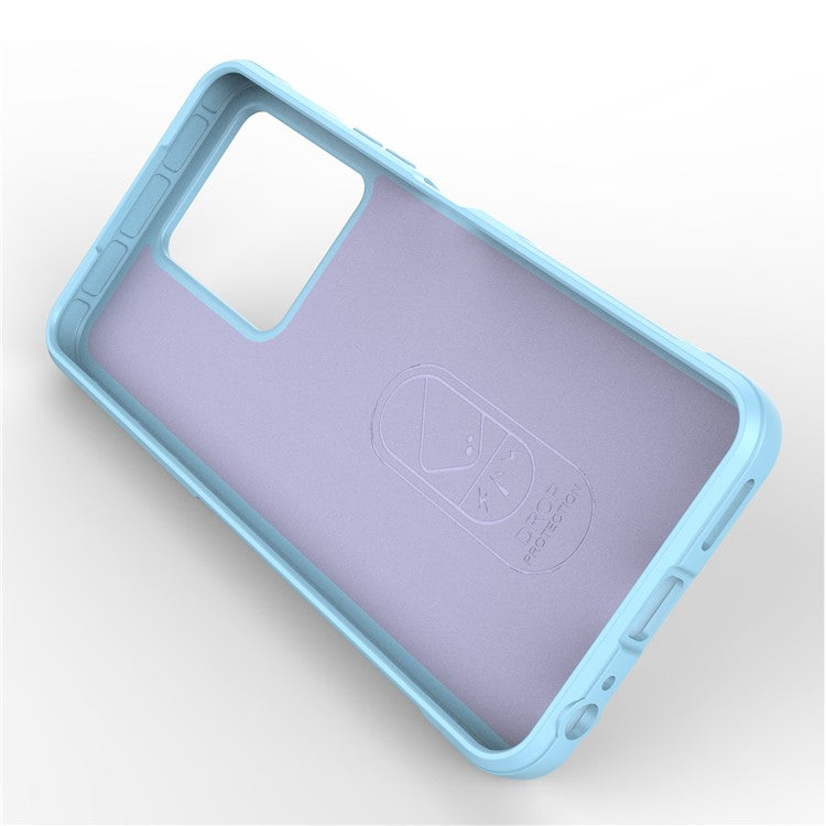 For vivo Y35 4G (2022) Flexible TPU Phone Case Drop-proof Anti-scratch Smartphone Cover - Baby Blue