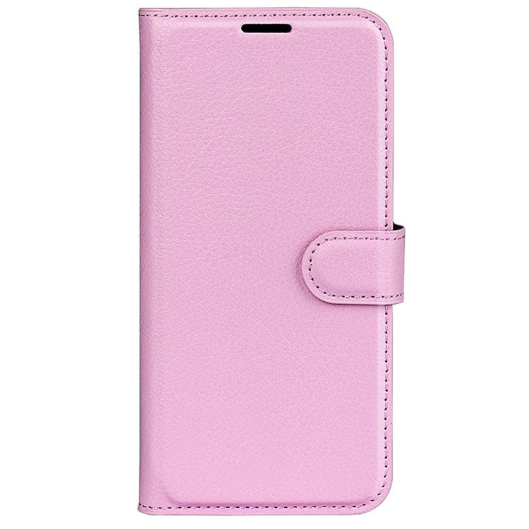 For vivo Y22s 4G Litchi Texture PU Leather + TPU Full Protection Case Wallet Stand Phone Cover - Pink