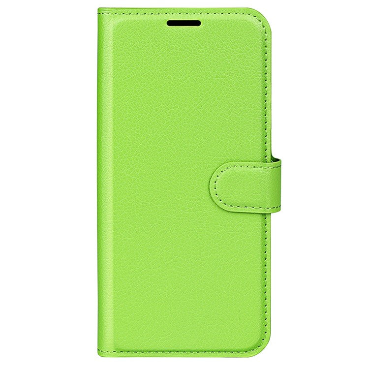 For vivo Y22s 4G Litchi Texture PU Leather + TPU Full Protection Case Wallet Stand Phone Cover - Green