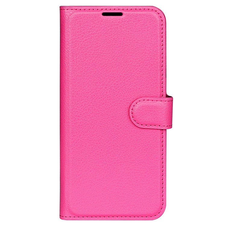 For vivo Y22s 4G Litchi Texture PU Leather + TPU Full Protection Case Wallet Stand Phone Cover - Rose