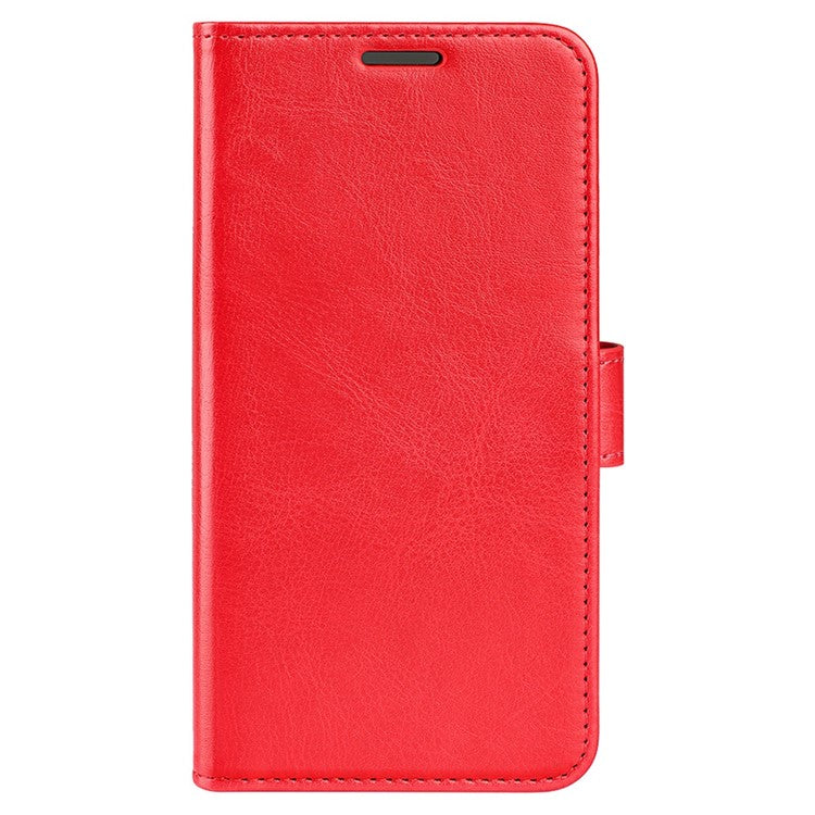 Crazy Horse Texture Phone Case for vivo Y22s 4G, PU Leather + TPU Anti-drop Cover with Stand Wallet - Red