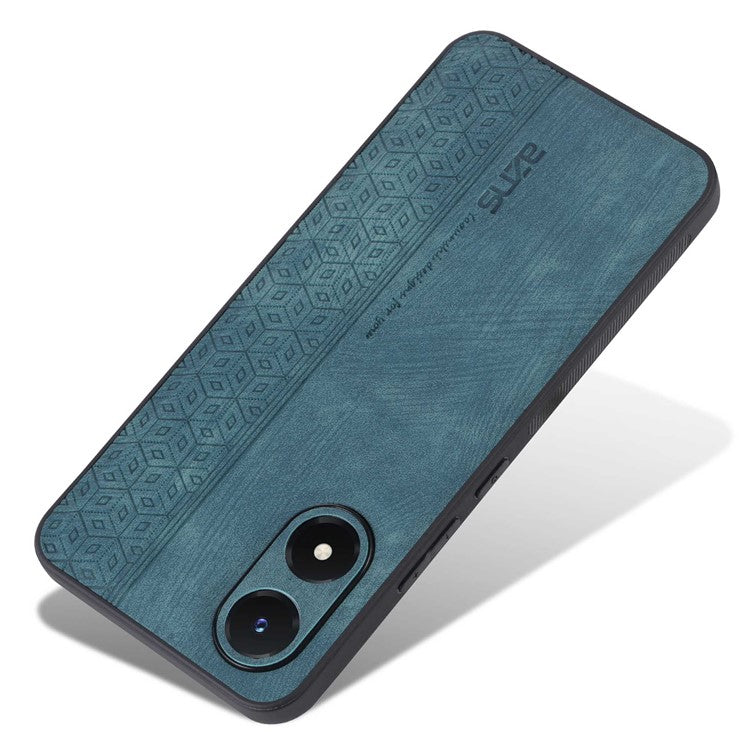 AZNS For vivo Y02s 4G / Y16 4G Imprinted Pattern Phone Case PU Leather Coated TPU Scratch-resistant Back Cover - Green