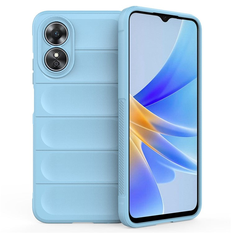 Shockproof Mobile Phone Cover for Oppo A17 4G, Drop Protection Soft TPU Protective Case - Baby Blue