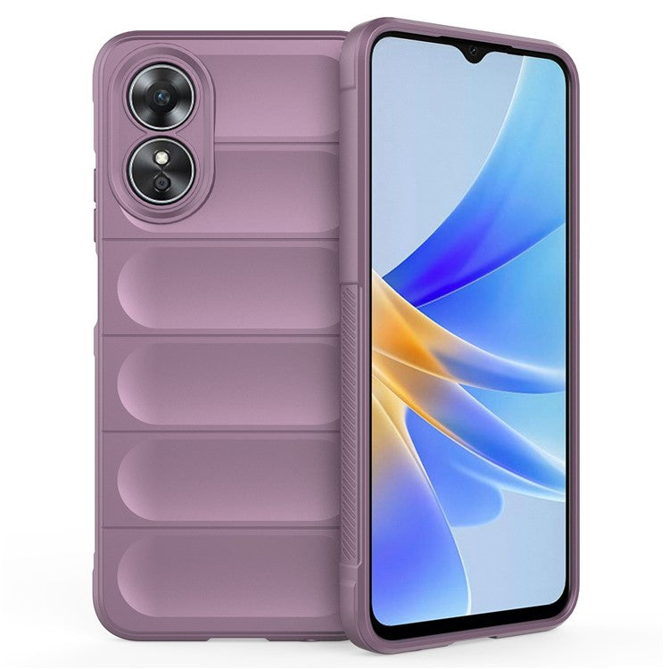 Shockproof Mobile Phone Cover for Oppo A17 4G, Drop Protection Soft TPU Protective Case - Light Purple