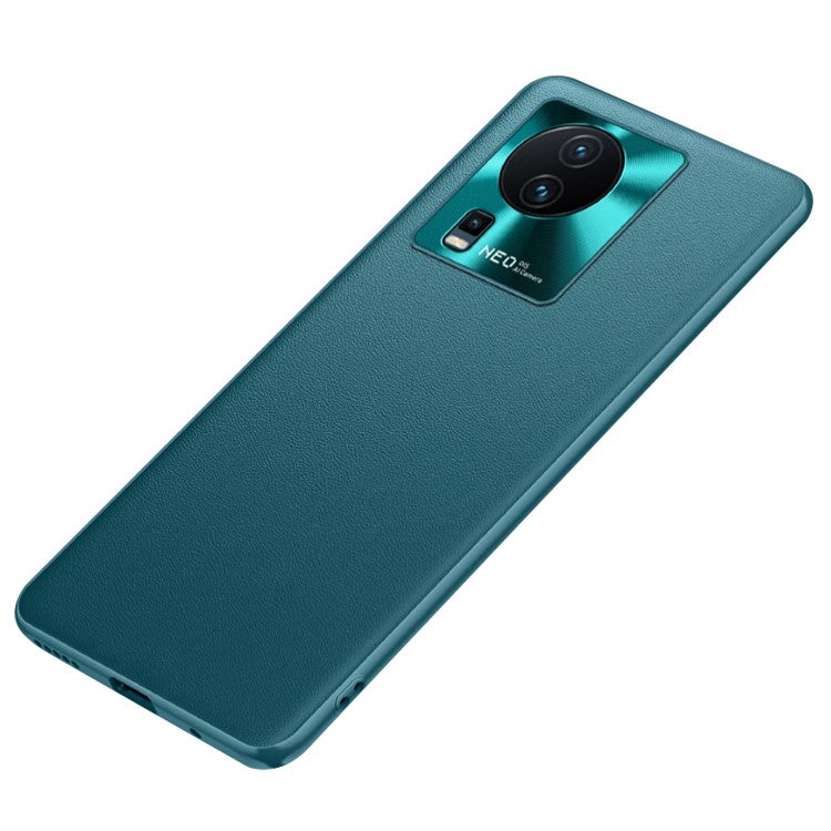 For vivo iQOO Neo7 5G PU Leather Coated TPU + PC Hybrid Case Bump Proof Protective Phone Cover - Green