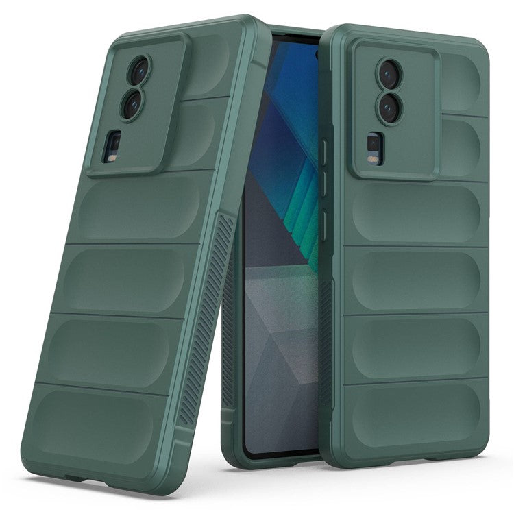 Phone Cover for vivo iQOO Neo7 5G, Soft TPU Protective Shell Cell Phone Back Protector Case - Green