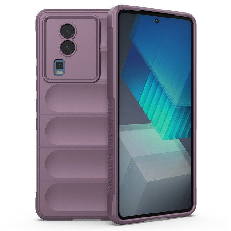 Phone Cover for vivo iQOO Neo7 5G, Soft TPU Protective Shell Cell Phone Back Protector Case - Light Purple