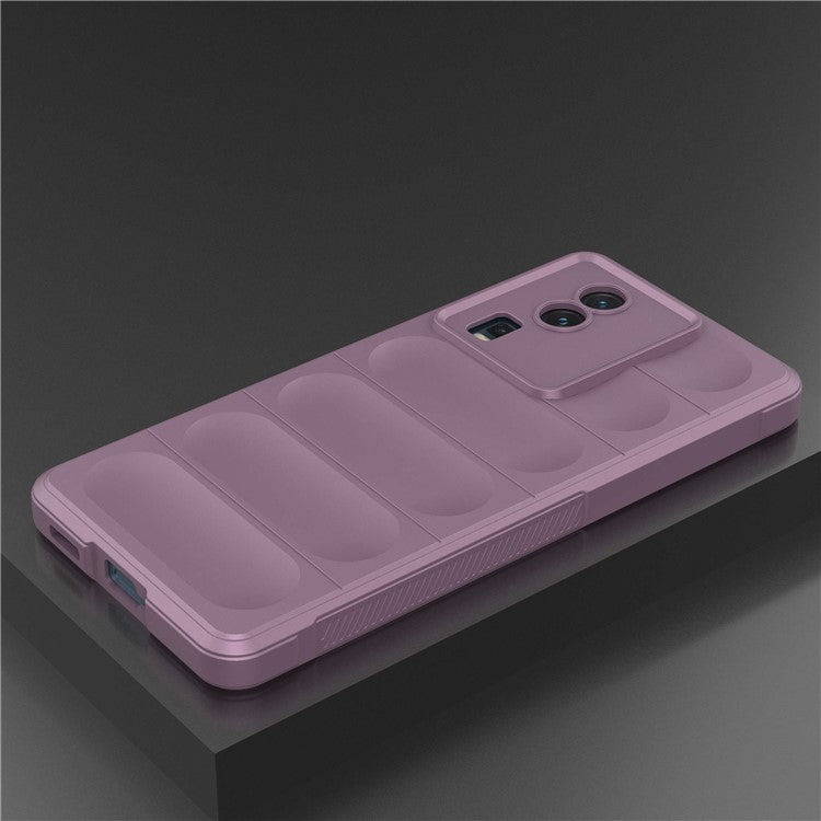 Phone Cover for vivo iQOO Neo7 5G, Soft TPU Protective Shell Cell Phone Back Protector Case - Light Purple