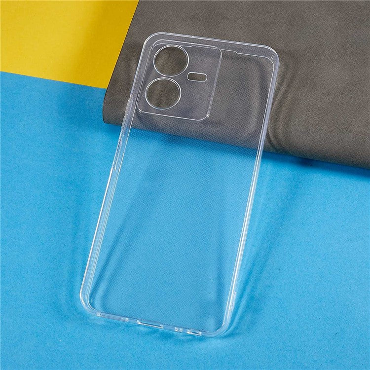 Anti-Yellowing Back Protective Case for vivo Y22s 4G, Crystal Clear Shell Lightweight TPU Phone Cover