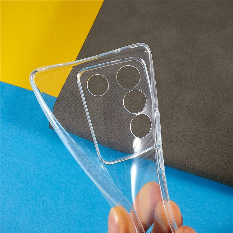 For vivo S16 / S16 Pro Soft TPU Phone Case Shock-absorbing Transparent Clear Slim Phone Cover