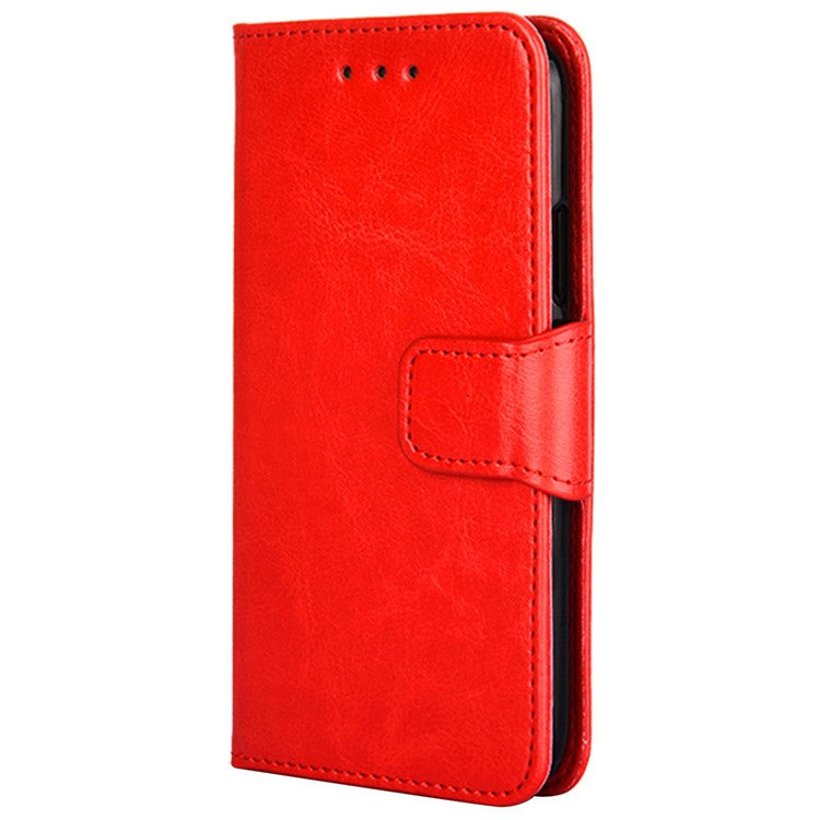 For vivo X90 5G PU Leather Magnetic Wallet Flip Case Stand Feature Shockproof Phone Cover - Red