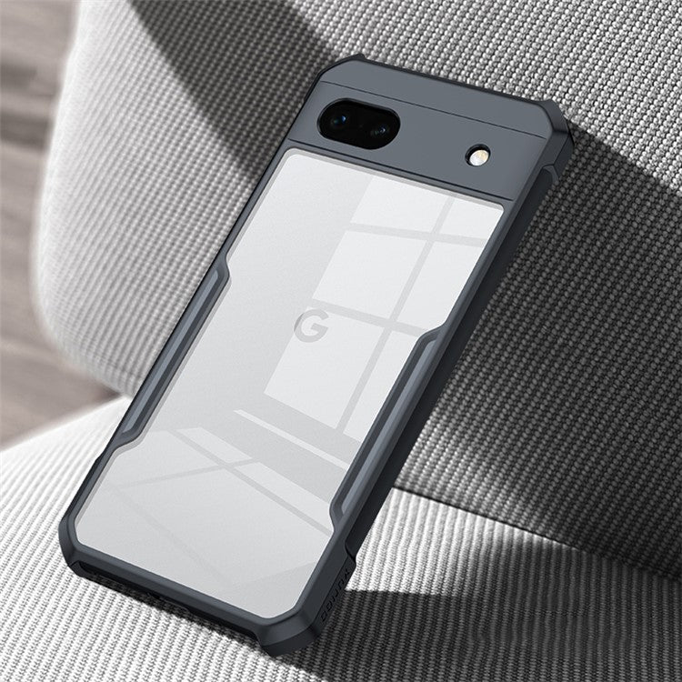 XUNDD For Google Pixel 6a Acrylic + TPU Phone Case Built-in Four-Corner Airbag Protective Mobile Phone Back Cover - Black