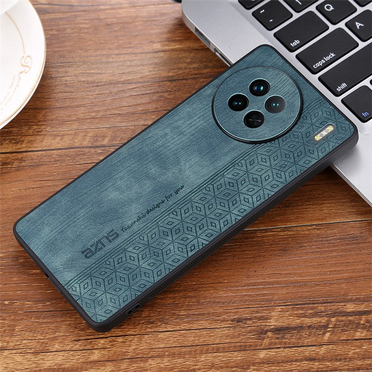 AZNS For vivo X90 5G Imprinted Pattern Protective Phone Case Anti-fall PU Leather Coated TPU Phone Back Cover - Green