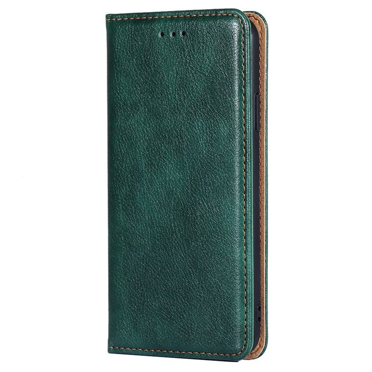 Cell Phone Cover for vivo X90 Pro 5G, Anti-Scratch Foldable Stand Wallet PU Leather Phone Case Magnetic Auto-closing Shell - Green