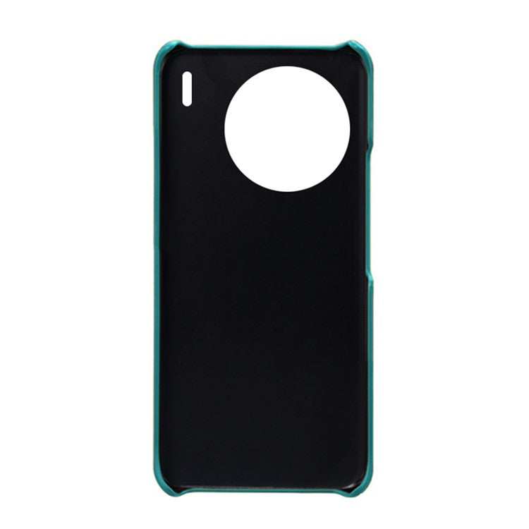 For vivo X90 Pro 5G Lightweight Mobile Phone Back Cover PU Leather Coated Hard PC Phone Case with Dual Card Slots - Green