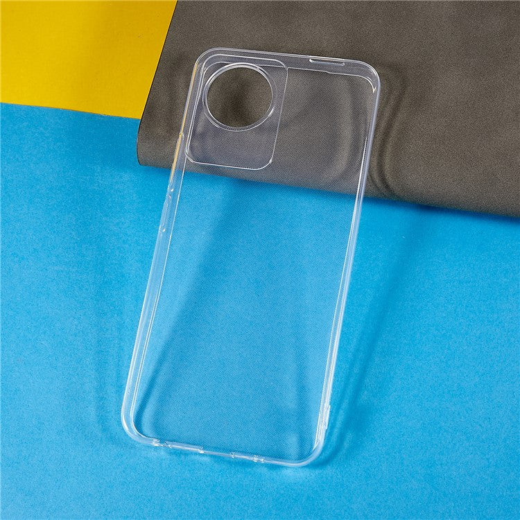 For vivo Y02 4G Ultra Slim Soft TPU Transparent Case Drop-proof Cell Phone Protective Cover