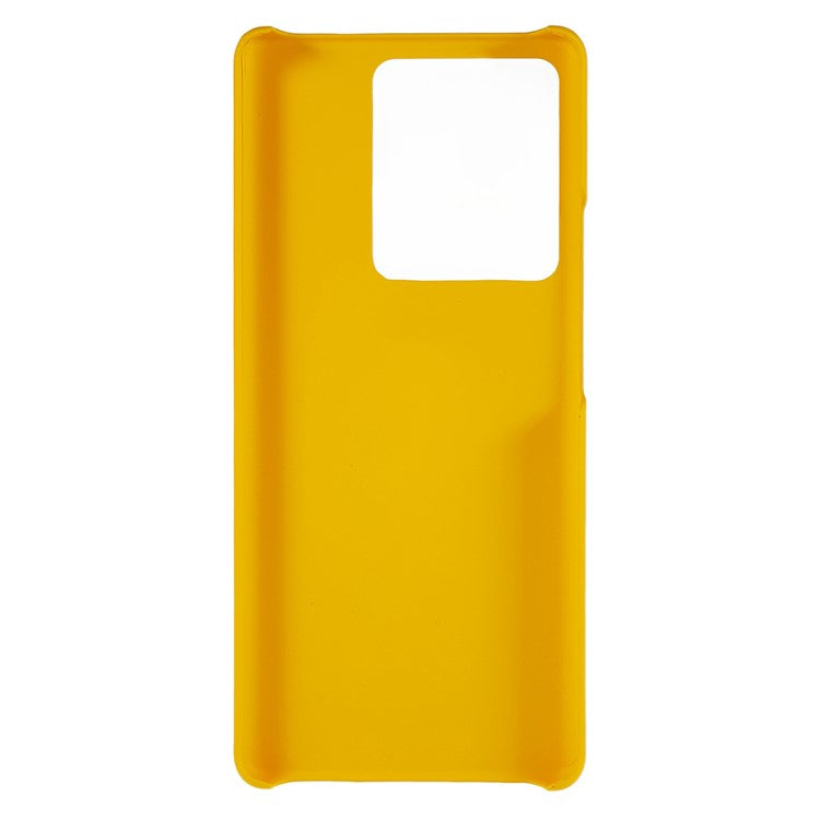 For vivo iQOO 10 Pro 5G Hard Plastic Rubberized Glossy Phone Case Back Protector Cell Phone Cover - Yellow