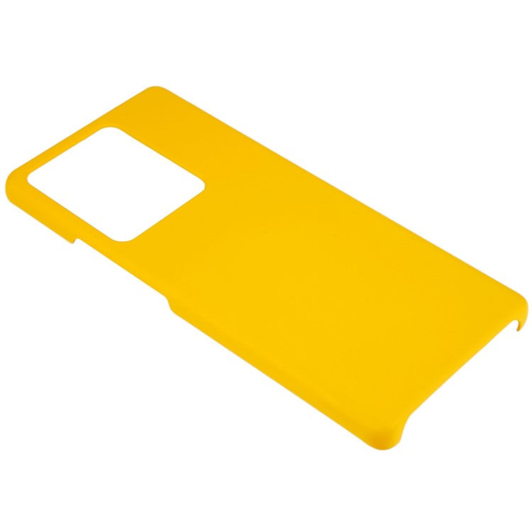 For vivo iQOO 10 Pro 5G Hard Plastic Rubberized Glossy Phone Case Back Protector Cell Phone Cover - Yellow