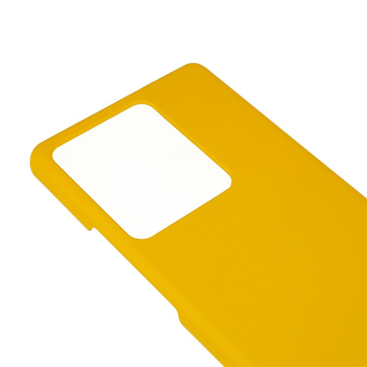 For vivo iQOO 10 Pro 5G Hard Plastic Rubberized Glossy Phone Case Back Protector Cell Phone Cover - Yellow