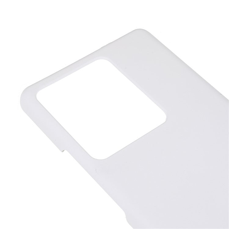 For vivo iQOO 10 Pro 5G Hard Plastic Rubberized Glossy Phone Case Back Protector Cell Phone Cover - White