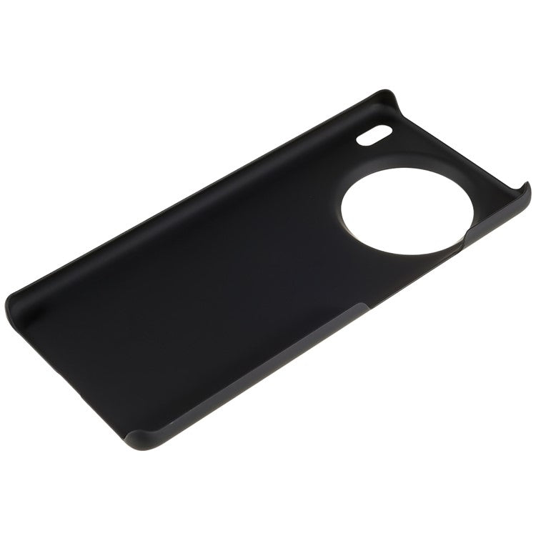 For vivo X90 Pro 5G Glossy Surface Hard PC Phone Case Rubberized Finish Drop Protection Cover - Black