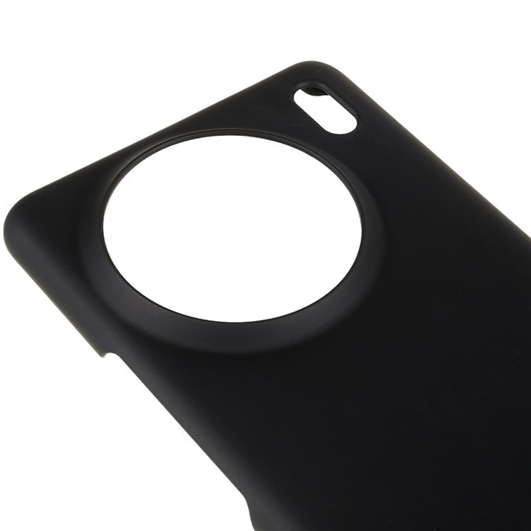 For vivo X90 Pro 5G Glossy Surface Hard PC Phone Case Rubberized Finish Drop Protection Cover - Black