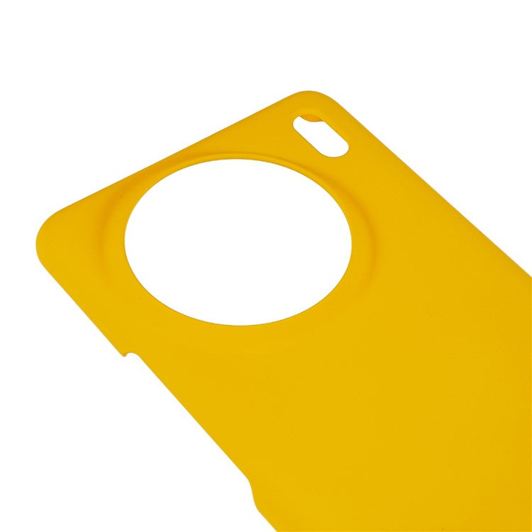 For vivo X90 Pro 5G Glossy Surface Hard PC Phone Case Rubberized Finish Drop Protection Cover - Yellow