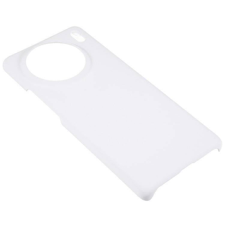 For vivo X90 Pro 5G Glossy Surface Hard PC Phone Case Rubberized Finish Drop Protection Cover - White