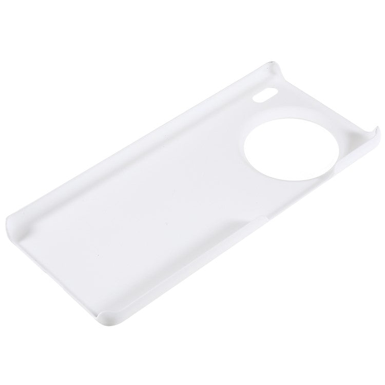 For vivo X90 Pro 5G Glossy Surface Hard PC Phone Case Rubberized Finish Drop Protection Cover - White