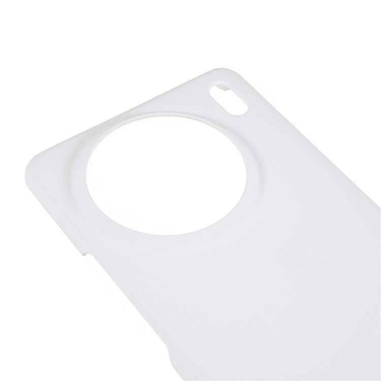 For vivo X90 Pro 5G Glossy Surface Hard PC Phone Case Rubberized Finish Drop Protection Cover - White