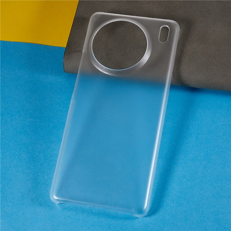 For vivo X90 Pro 5G Glossy Surface Hard PC Phone Case Rubberized Finish Drop Protection Cover - Transparent