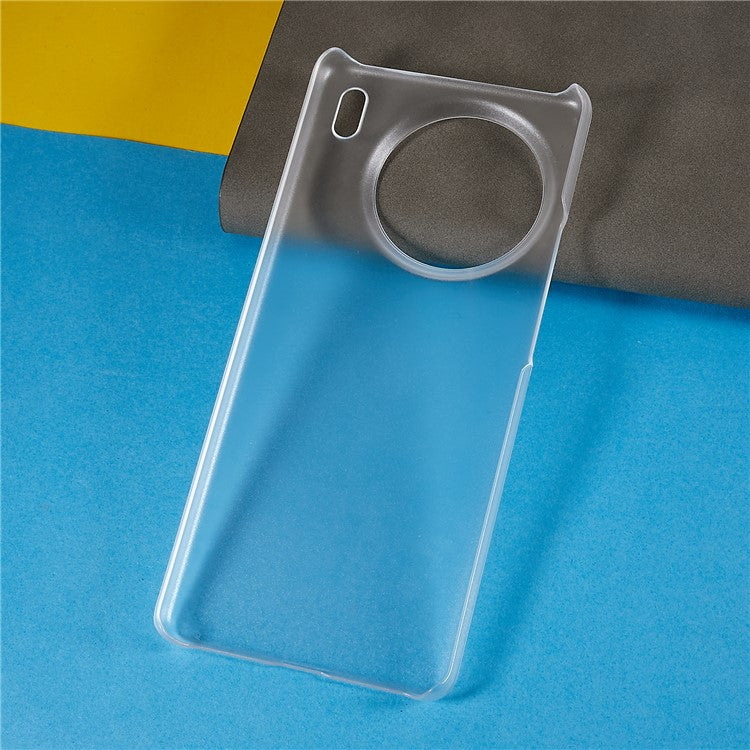 For vivo X90 Pro 5G Glossy Surface Hard PC Phone Case Rubberized Finish Drop Protection Cover - Transparent