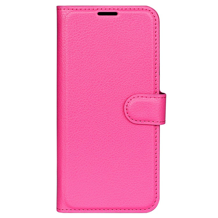 For vivo X90 Pro 5G Full Protection Flip Phone Case Anti-scratch Litchi Texture PU Leather Stand Wallet Phone Cover - Rose