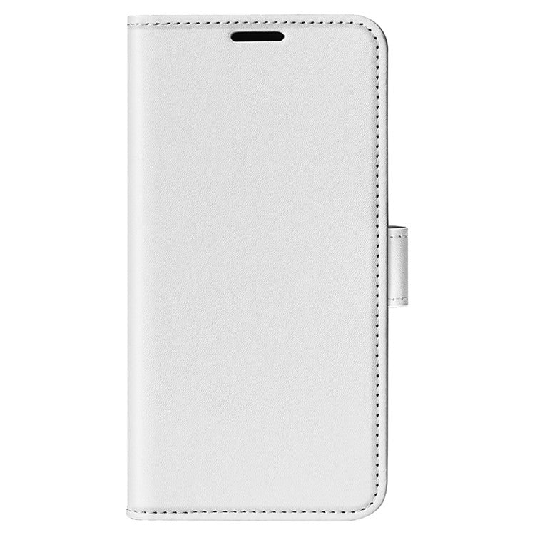 For vivo X90 Pro 5G Drop Protection Crazy Horse Texture Flip Stand Phone Case PU Leather+TPU Phone Wallet Cover - White