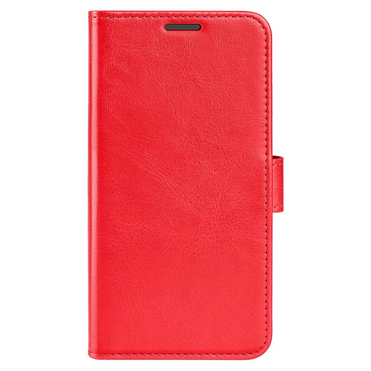 For vivo X90 Pro 5G Drop Protection Crazy Horse Texture Flip Stand Phone Case PU Leather+TPU Phone Wallet Cover - Red