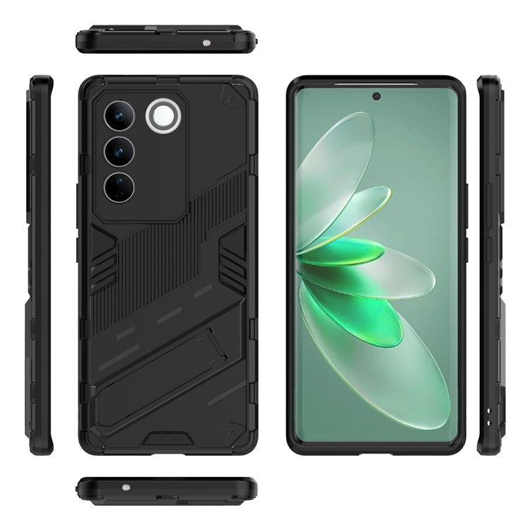 Mobile Phone Cover For vivo S16 Pro, Kickstand Protective Anti-scratch Phone Case - Black