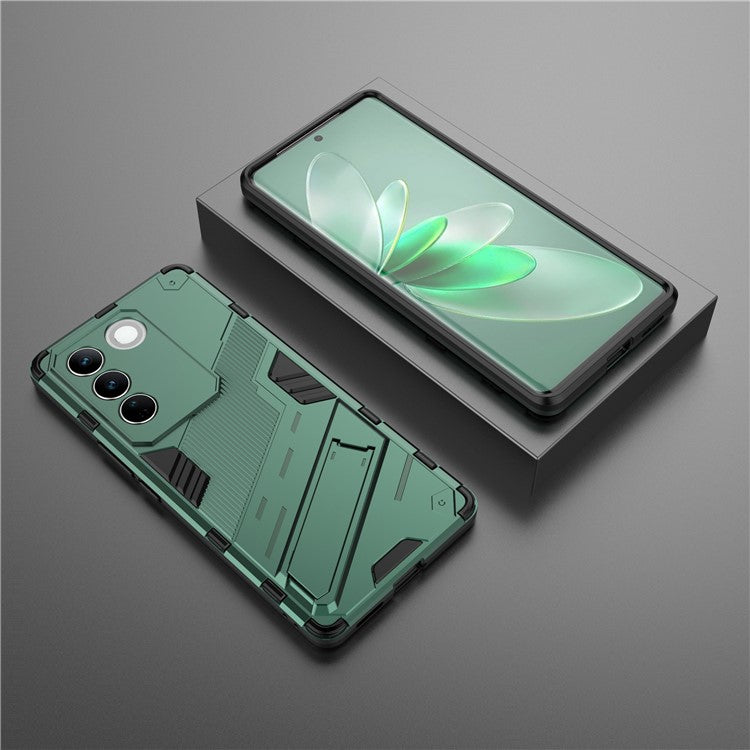 Mobile Phone Cover For vivo S16 Pro, Kickstand Protective Anti-scratch Phone Case - Green