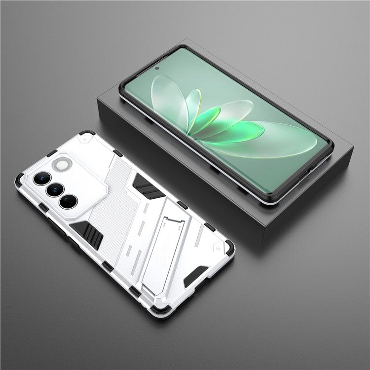 Mobile Phone Cover For vivo S16 Pro, Kickstand Protective Anti-scratch Phone Case - White