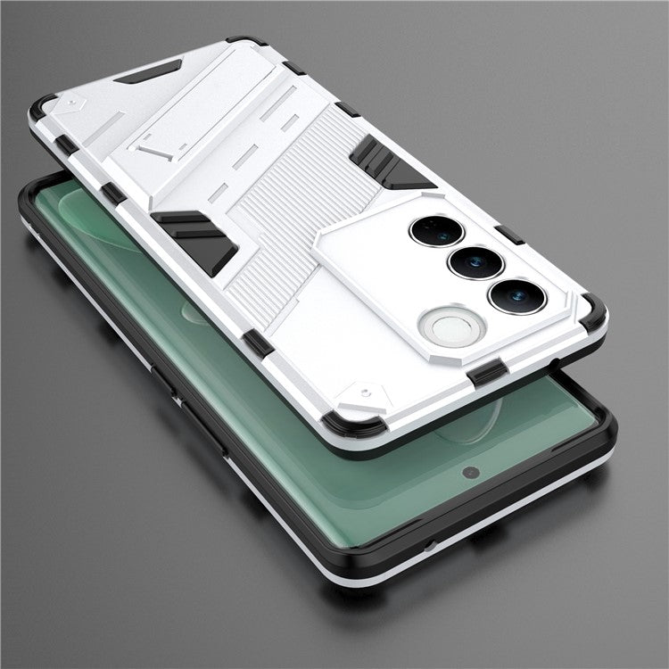 Mobile Phone Cover For vivo S16 Pro, Kickstand Protective Anti-scratch Phone Case - White