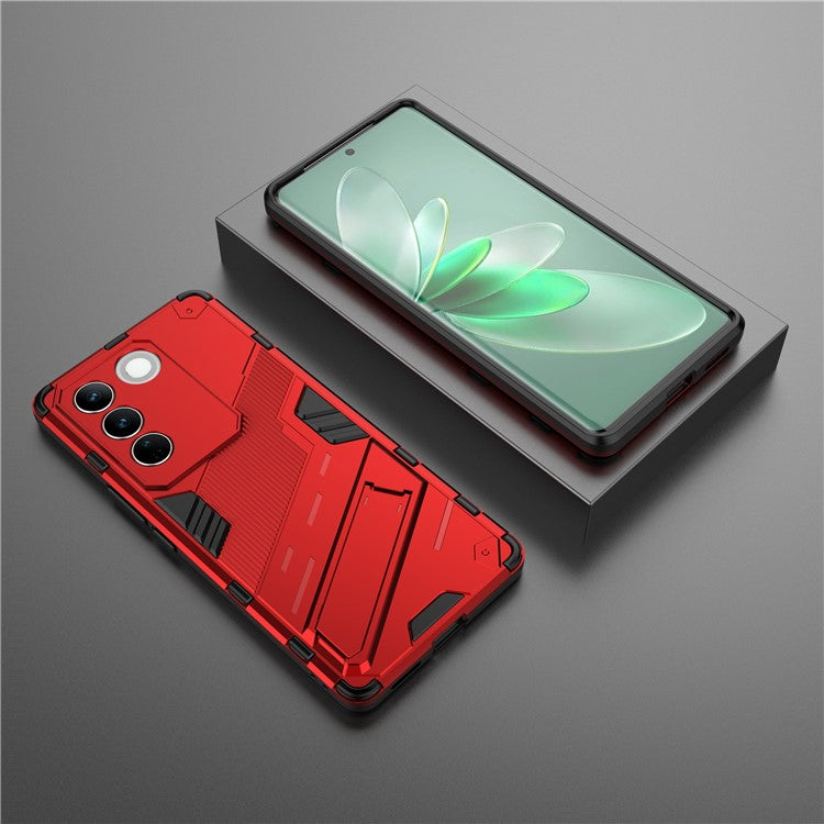 Mobile Phone Cover For vivo S16 Pro, Kickstand Protective Anti-scratch Phone Case - Red