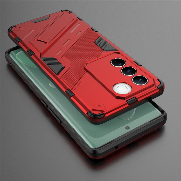 Mobile Phone Cover For vivo S16 Pro, Kickstand Protective Anti-scratch Phone Case - Red