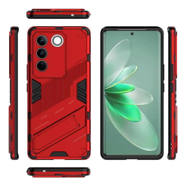 Mobile Phone Cover For vivo S16 Pro, Kickstand Protective Anti-scratch Phone Case - Red