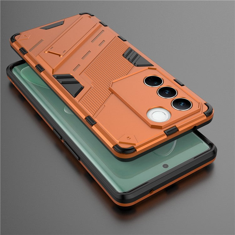 Mobile Phone Cover For vivo S16 Pro, Kickstand Protective Anti-scratch Phone Case - Orange