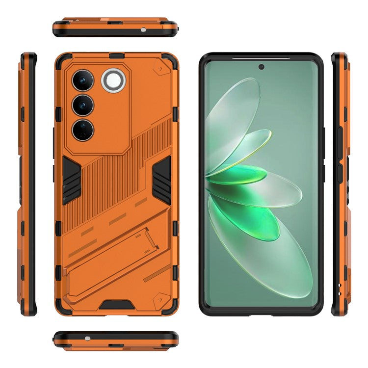 Mobile Phone Cover For vivo S16 Pro, Kickstand Protective Anti-scratch Phone Case - Orange