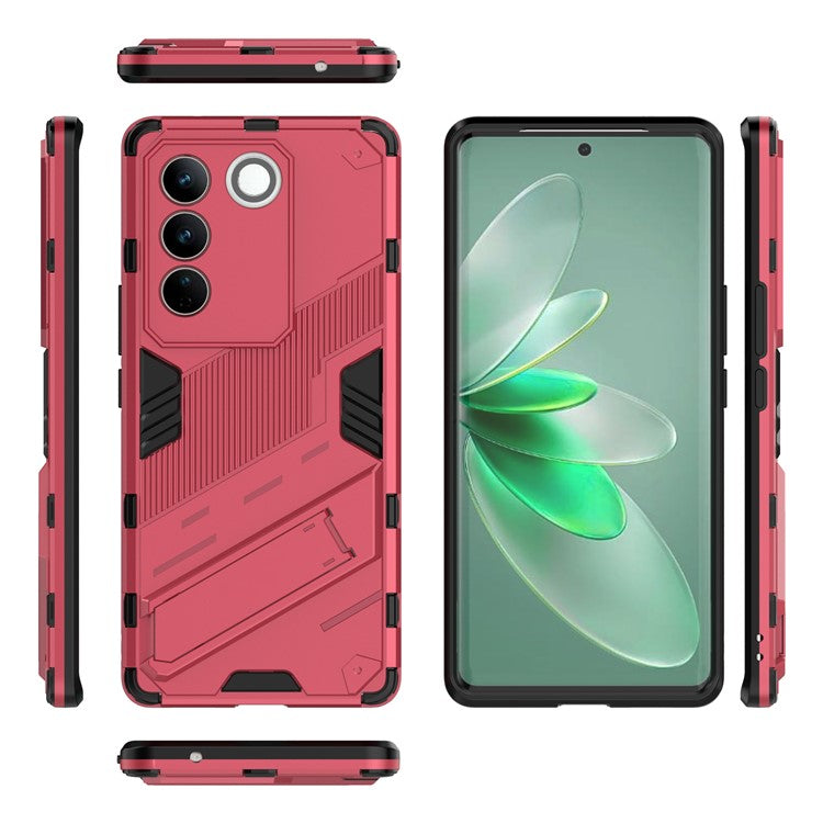 Mobile Phone Cover For vivo S16 Pro, Kickstand Protective Anti-scratch Phone Case - Rose